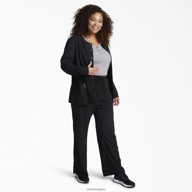 Жени Dickies екстремно разтегливо яке с щракване отпред черно (черно) облекло R2PH82645