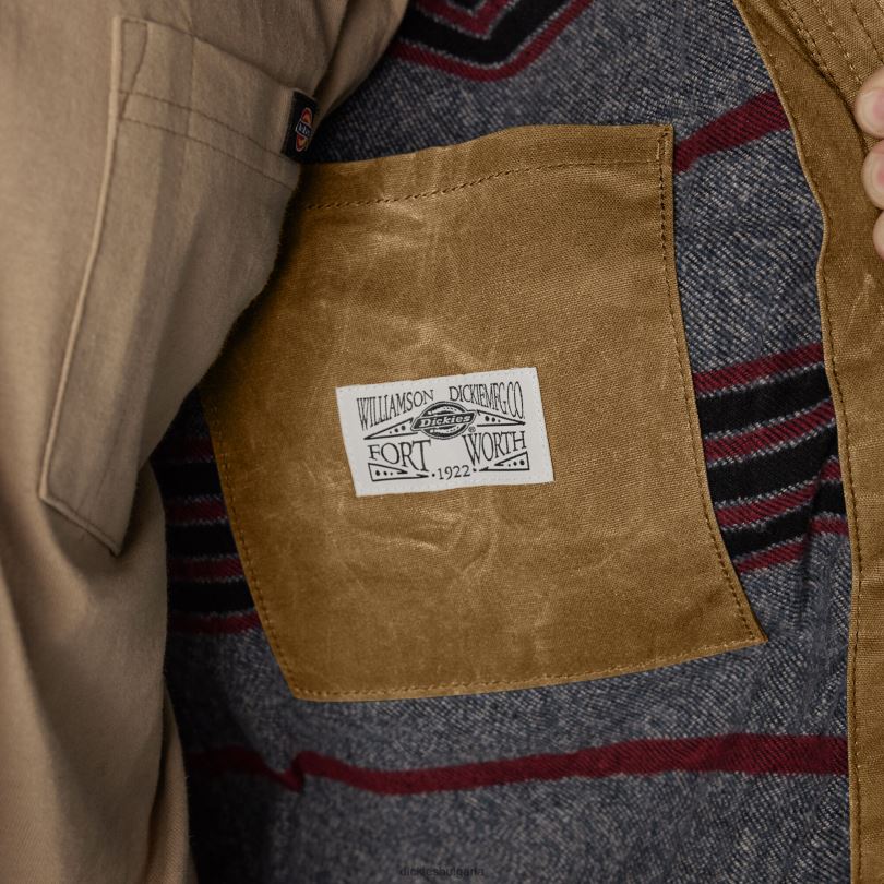 мъже Dickies палто от восъчен брезент жълъд (ac2) облекло R2PH81014