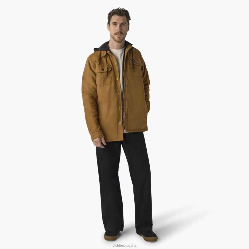 мъже Dickies яке с патешка риза за скейтборд кафява патица (bd) облекло R2PH81025