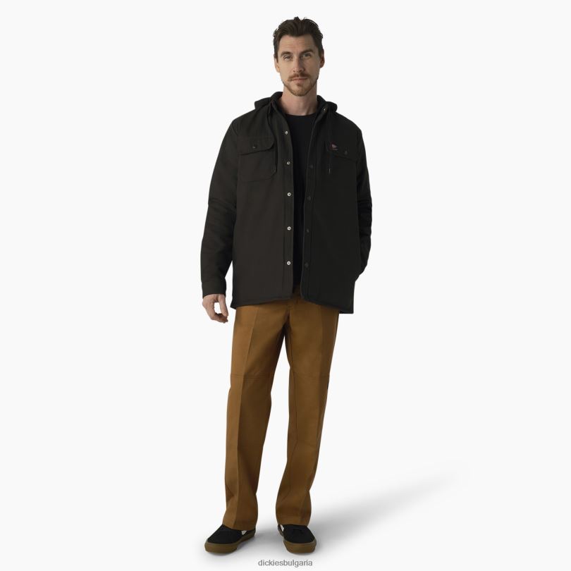 мъже Dickies яке с патешка риза за скейтборд черно (bk) облекло R2PH81026