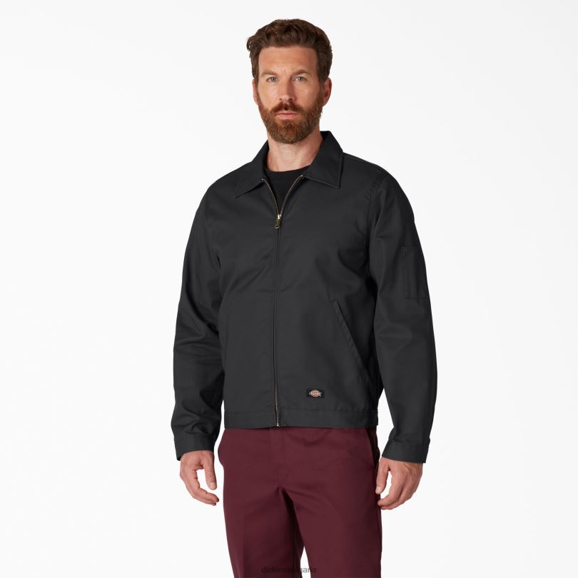мъже Dickies яке без подплата айзенхауер черно (bk) облекло R2PH8958