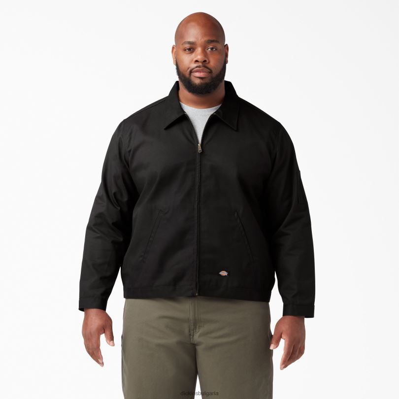 мъже Dickies яке без подплата айзенхауер черно (bk) облекло R2PH8958