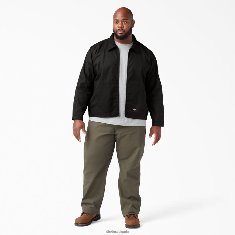 мъже Dickies яке без подплата айзенхауер черно (bk) облекло R2PH8958