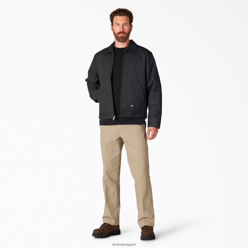 мъже Dickies изолирано яке Айзенхауер черно (bk) облекло R2PH8963