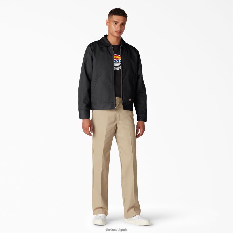 мъже Dickies изолирано яке Айзенхауер черно (bk) облекло R2PH8963