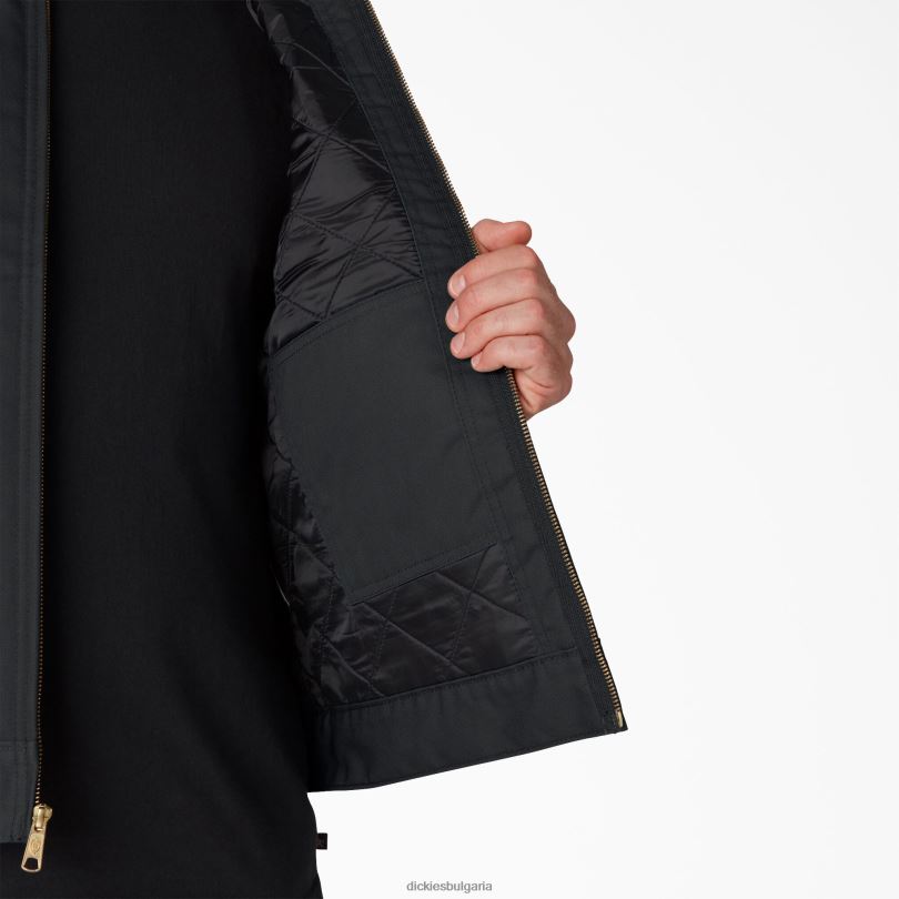 мъже Dickies изолирано яке Айзенхауер черно (bk) облекло R2PH8963