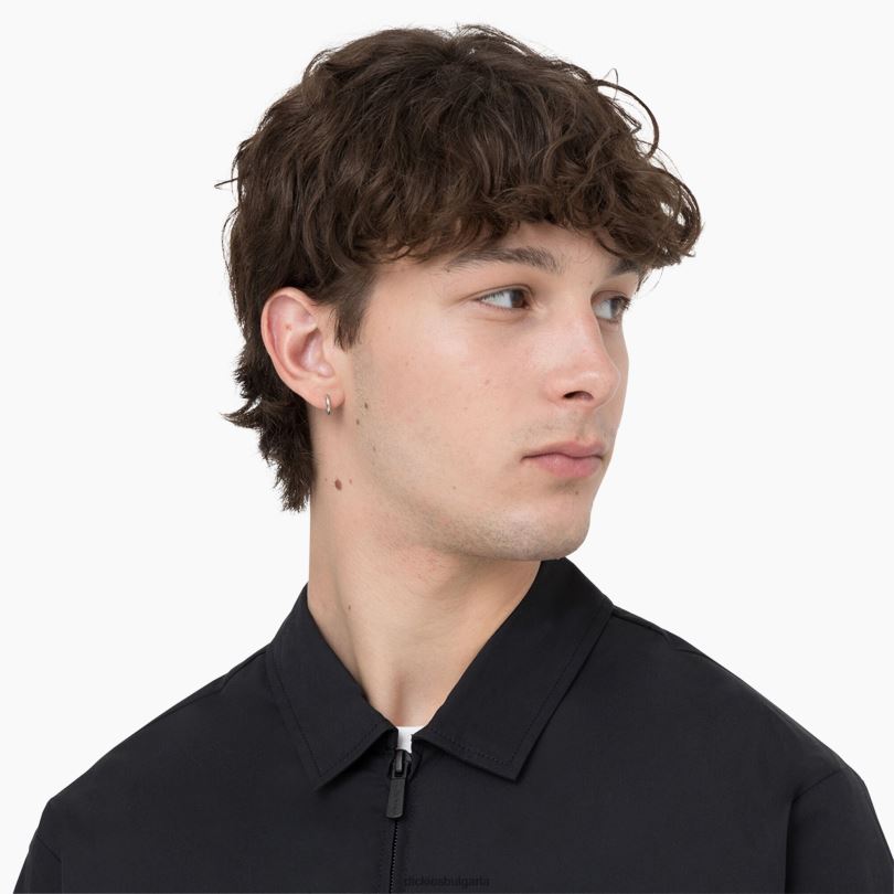 мъже Dickies яке за пропуск за скейтборд черен (bkx) облекло R2PH81049