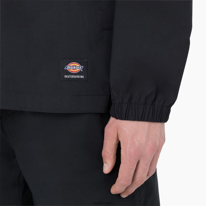 мъже Dickies яке за пропуск за скейтборд черен (bkx) облекло R2PH81049