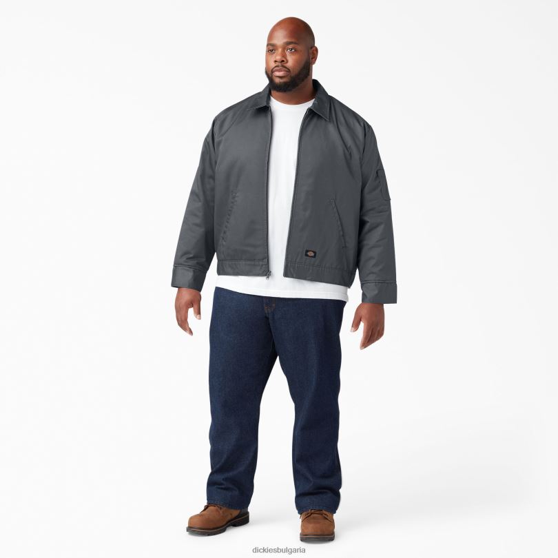 мъже Dickies изолирано яке Айзенхауер въглен сиво (ch) облекло R2PH8964