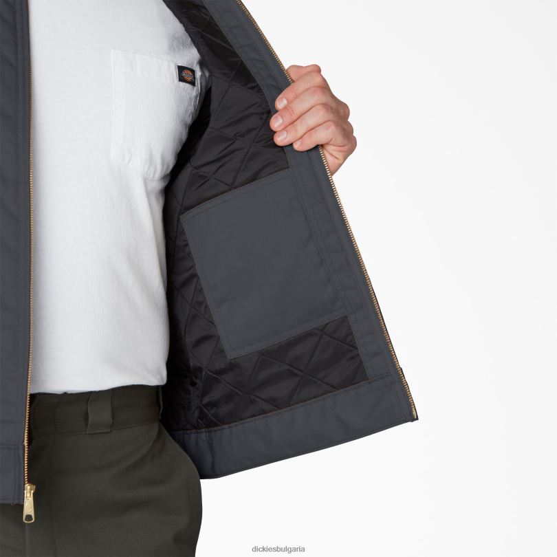мъже Dickies изолирано яке Айзенхауер въглен сиво (ch) облекло R2PH8964