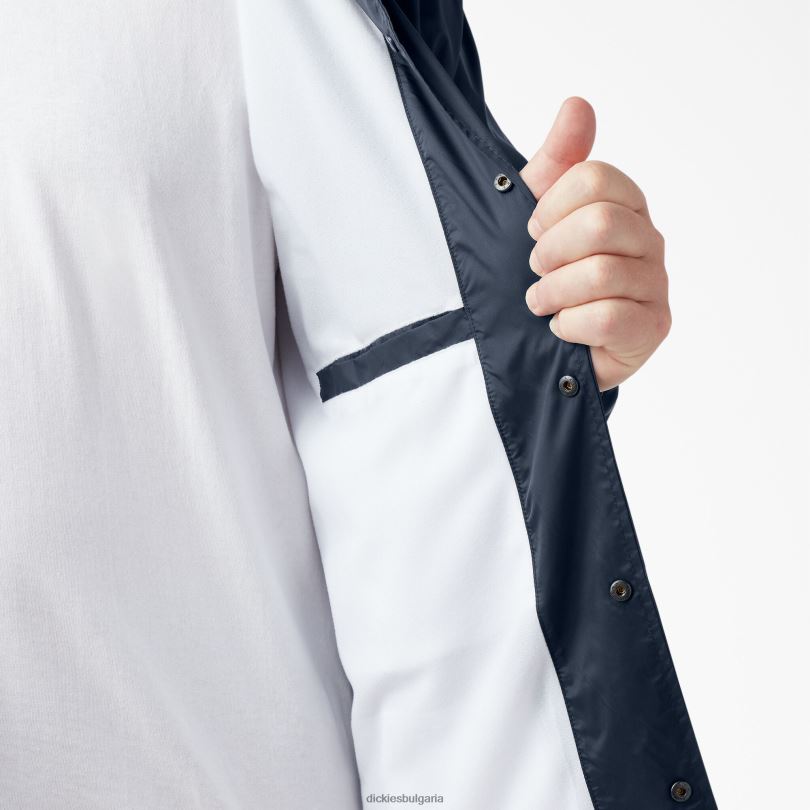 мъже Dickies предно яке с щракване тъмно синьо (dn) облекло R2PH81031