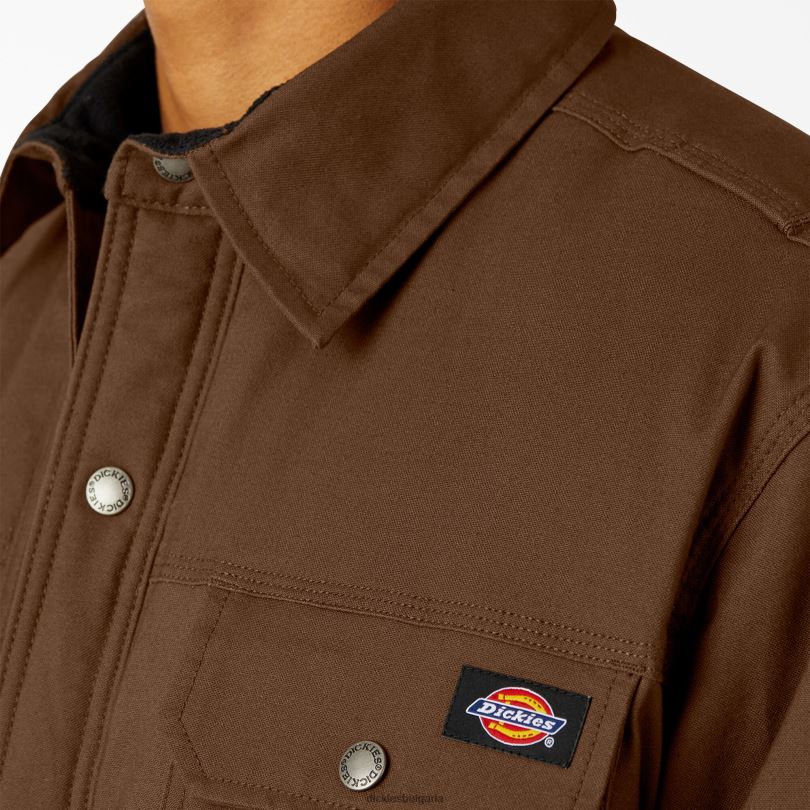 мъже Dickies яке от гъвкава патешка риза с dwr дървено кафяво (tb) облекло R2PH81017