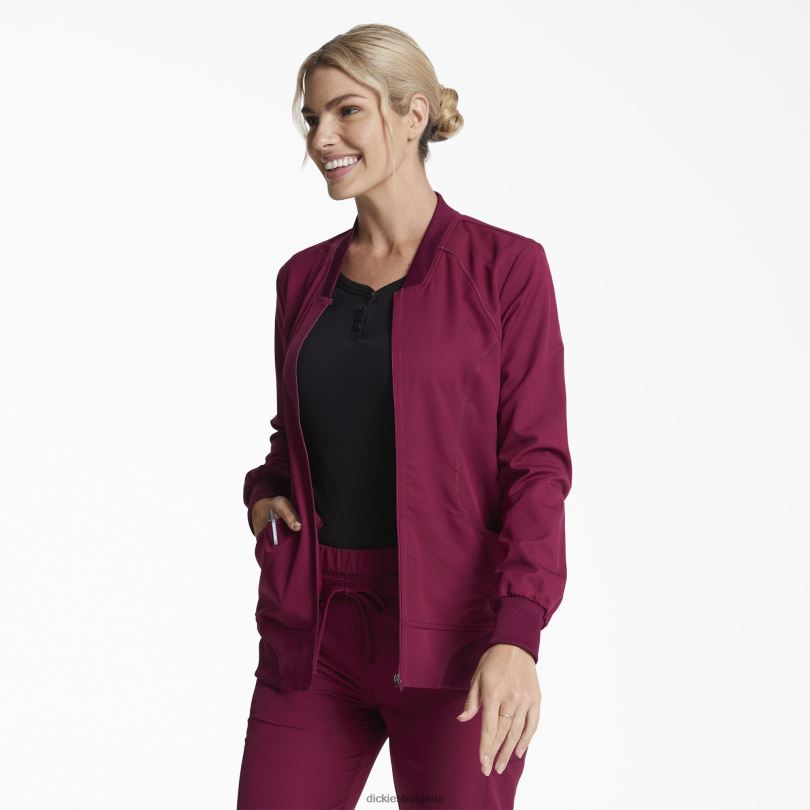 Жени Dickies dynamix яке с цип отпред вино (спечеля) облекло R2PH82632