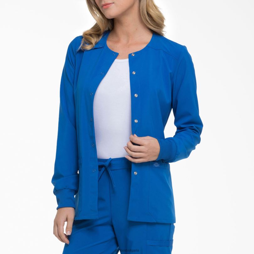 Жени Dickies eds Essentials щракащо предно почистващо яке кралско синьо (rb) облекло R2PH82584