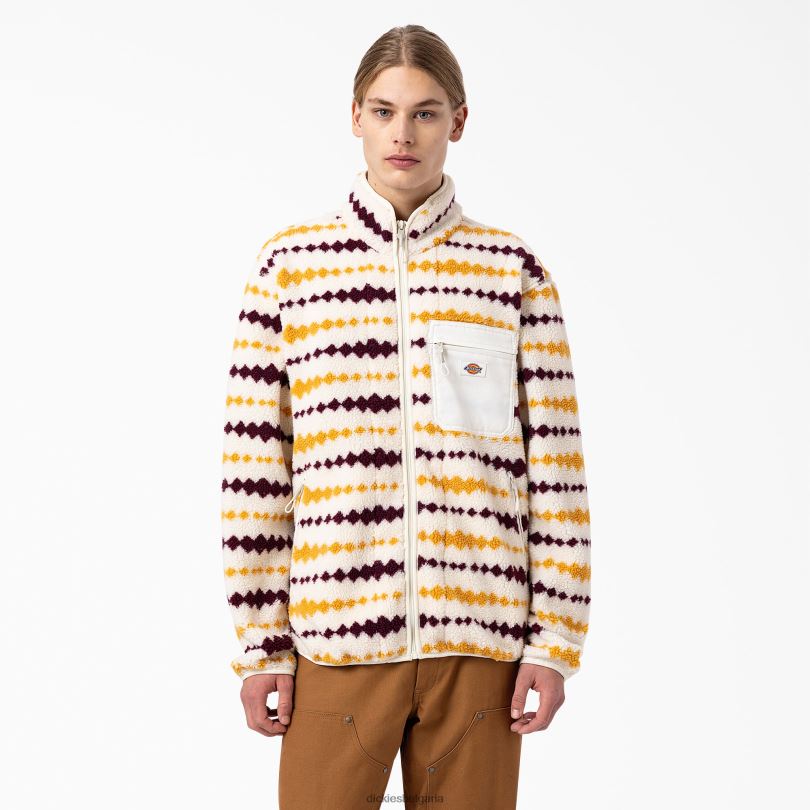 мъже Dickies фалквилско поларено яке екрю/грозде (egd) облекло R2PH81165