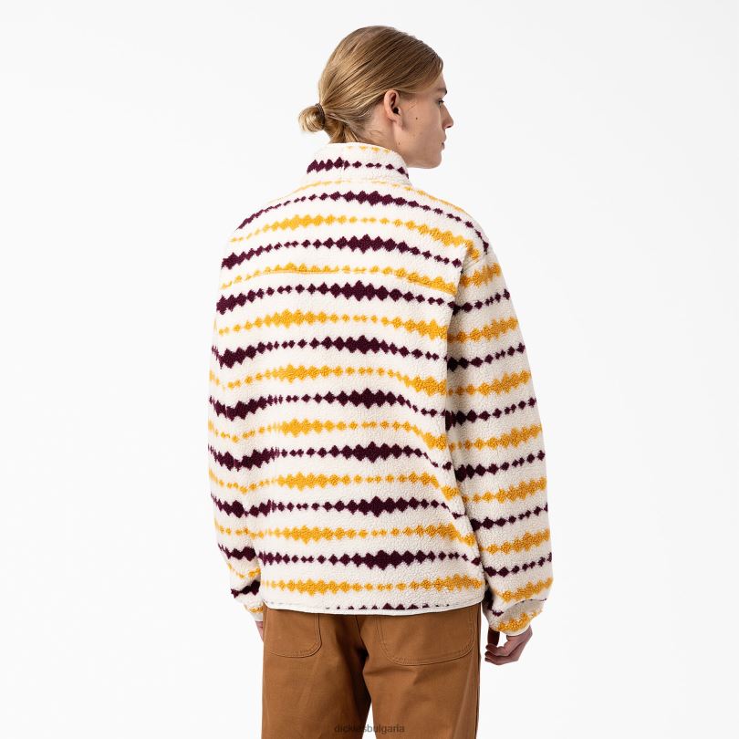 мъже Dickies фалквилско поларено яке екрю/грозде (egd) облекло R2PH81165