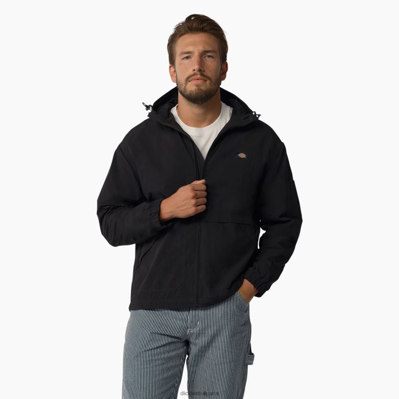 мъже Dickies яке jackson windbreaker черен (bkx) облекло R2PH81027