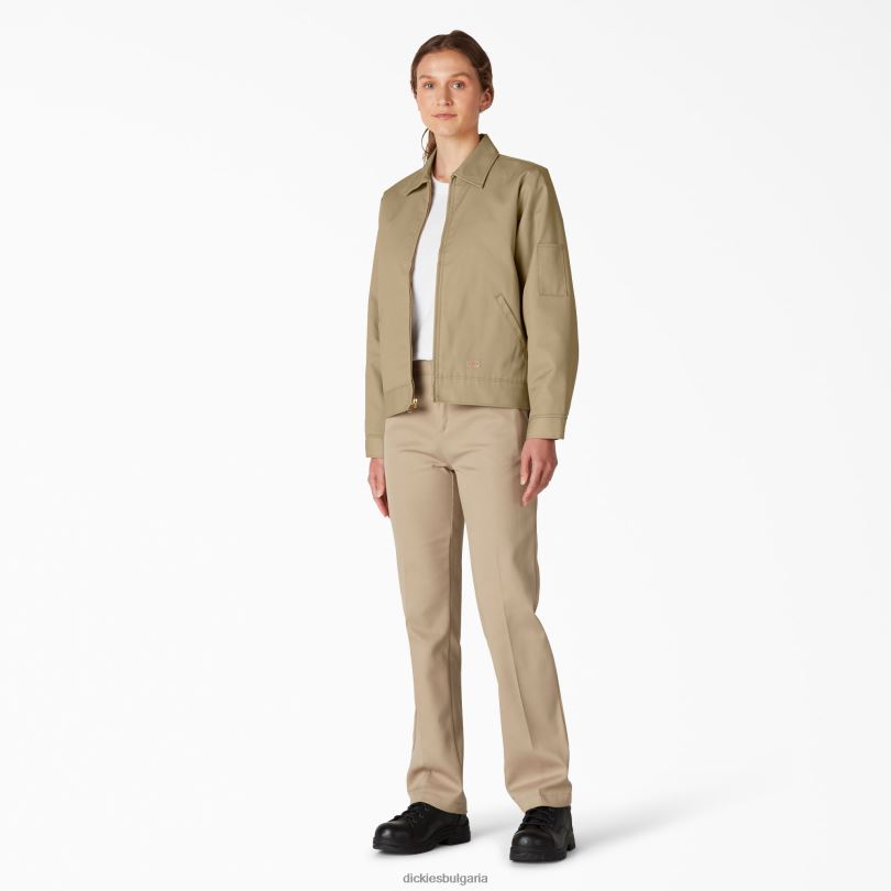 Жени Dickies изолирано яке Айзенхауер военно каки (ksh) облекло R2PH81541