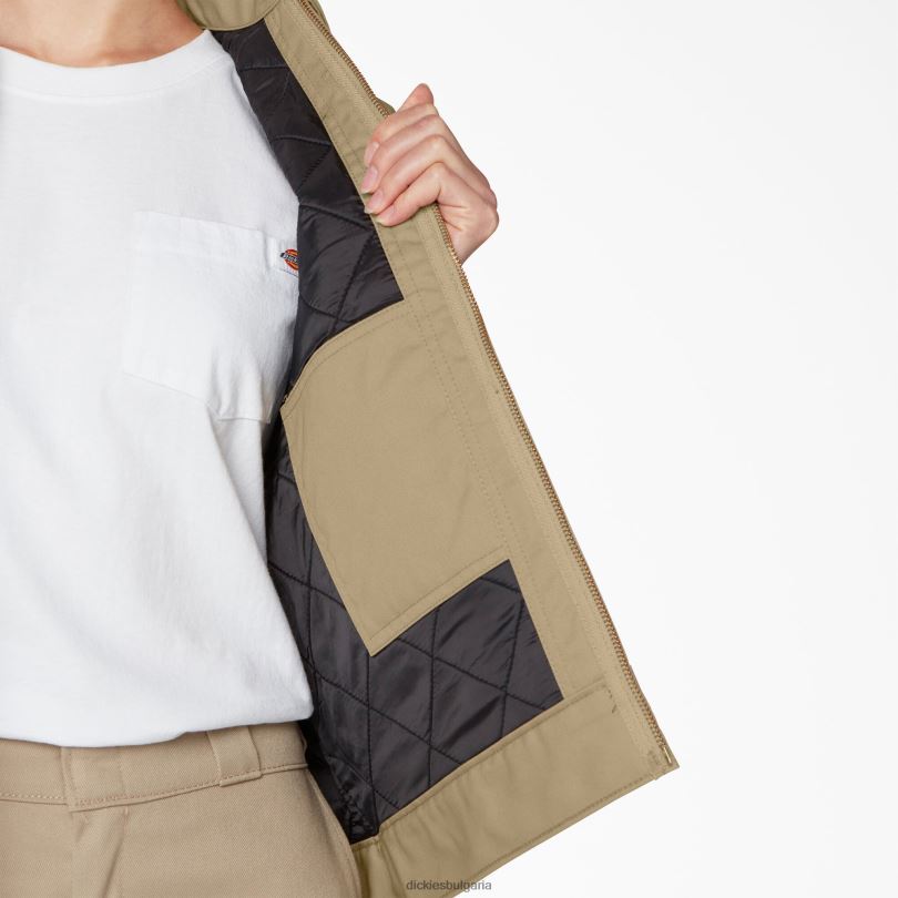 Жени Dickies изолирано яке Айзенхауер военно каки (ksh) облекло R2PH81541