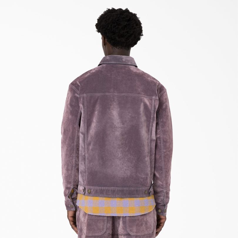 мъже Dickies Помощно яке от деним на церемонията по откриването люляк (lc) облекло R2PH81065