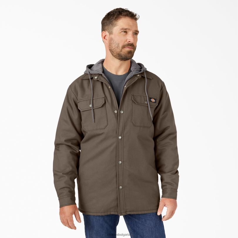 мъже Dickies риза с качулка от патешко платно гъба (mr1) облекло R2PH81002