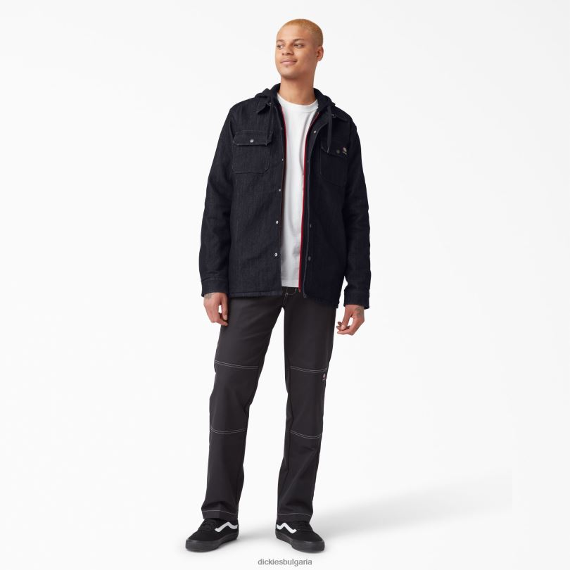 мъже Dickies дънкова риза за скейтборд изплакнато индиго синьо (rnb) облекло R2PH81197