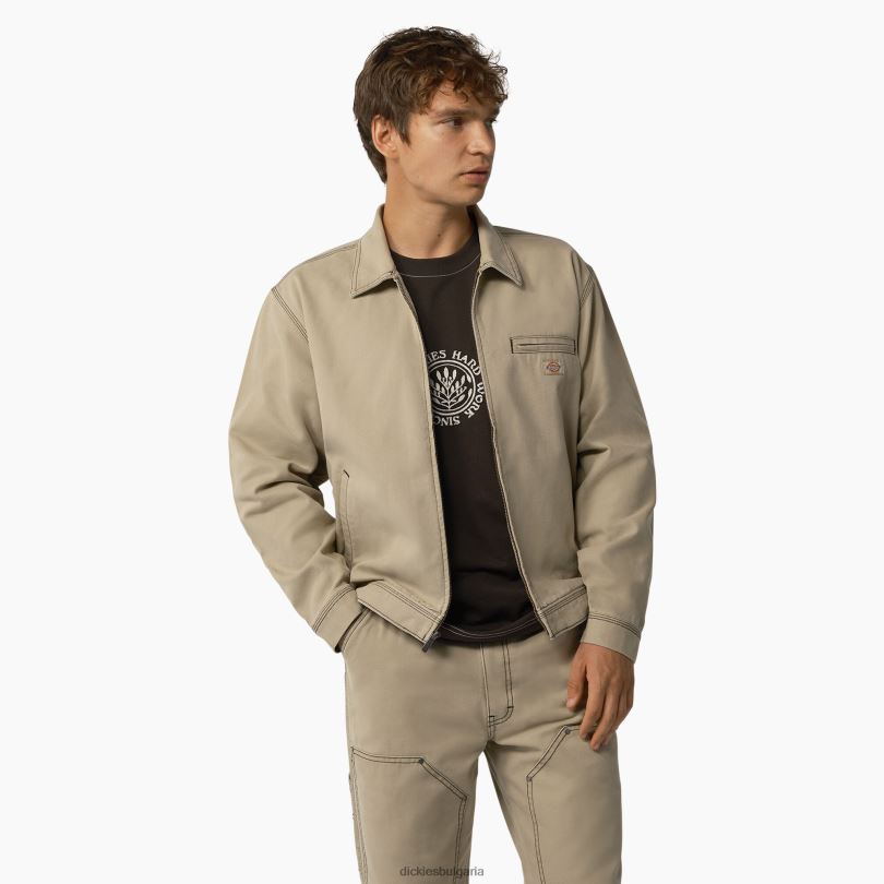 мъже Dickies яке с патешки контрастни шевове пустинен пясък/черен (ssw) облекло R2PH8987