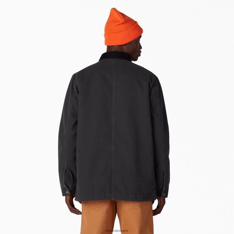 мъже Dickies палто за работа с патешка подплата stonewashed black (sbk) облекло R2PH81101