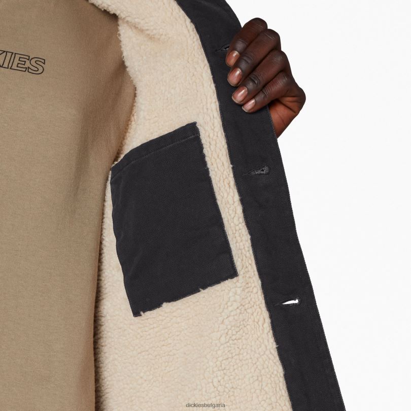 мъже Dickies палто за работа с патешка подплата stonewashed black (sbk) облекло R2PH81101