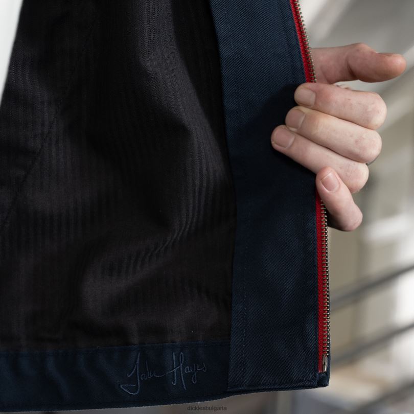 мъже Dickies Яке на Джейк Хейс, измито от камъни Айзенхауер stonewashed ink navy (sik) облекло R2PH8988