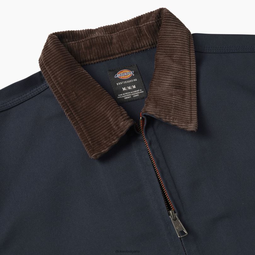 мъже Dickies Яке на Джейк Хейс, измито от камъни Айзенхауер stonewashed ink navy (sik) облекло R2PH8988