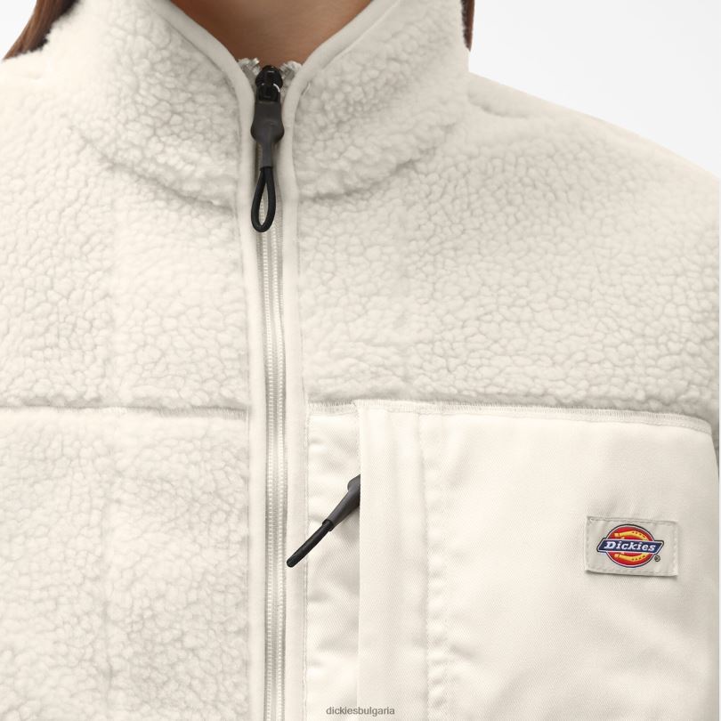 Жени Dickies червено поларено яке бяло (wh) облекло R2PH82316