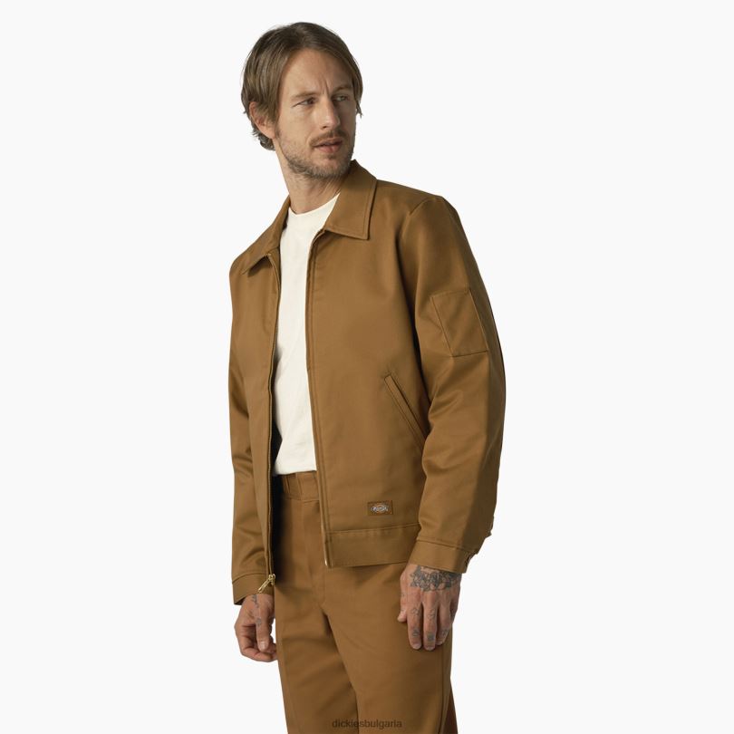 мъже Dickies изолирано яке Айзенхауер кафява патица (wsd) облекло R2PH8971