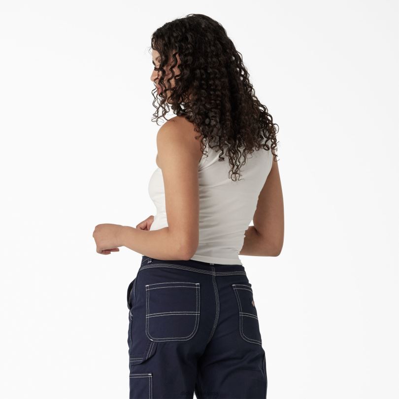 Жени Dickies графичен изрязан потник бяло (wh) облекло R2PH82114