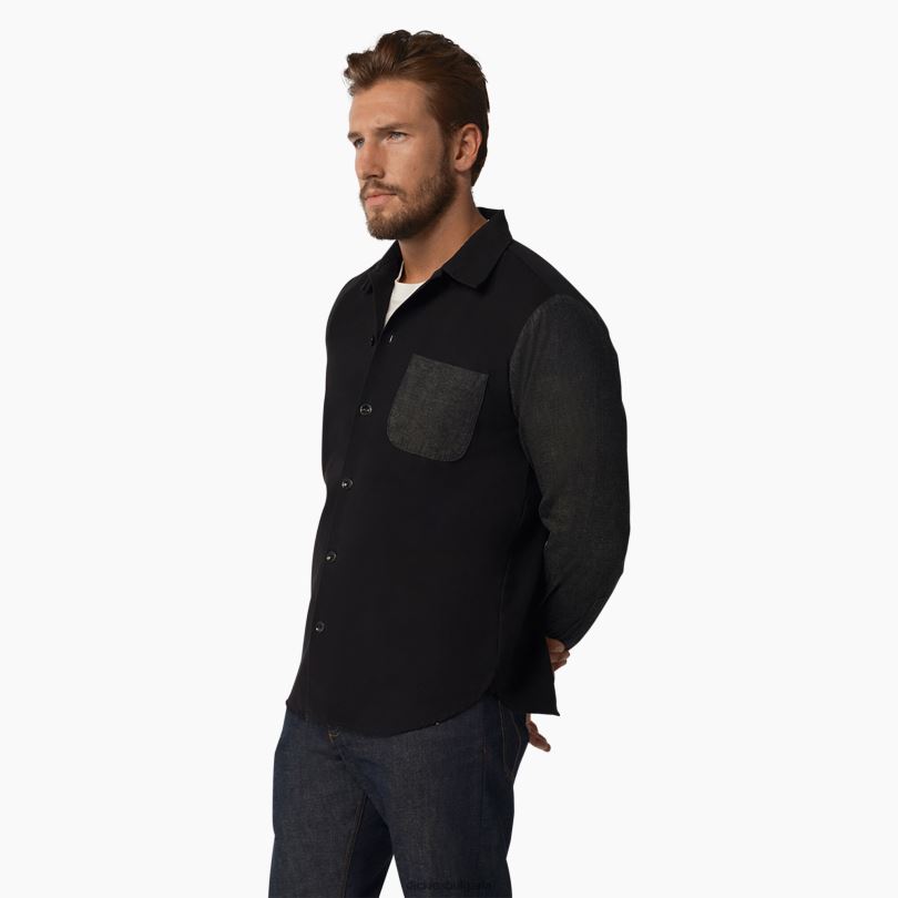 мъже Dickies Риза с дълъг ръкав от 1922 г изплакнато черно (rbk) облекло R2PH8933