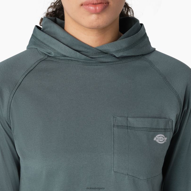 Жени Dickies слънчева тениска с охлаждащо действие линкълн грийн (лн) облекло R2PH81665