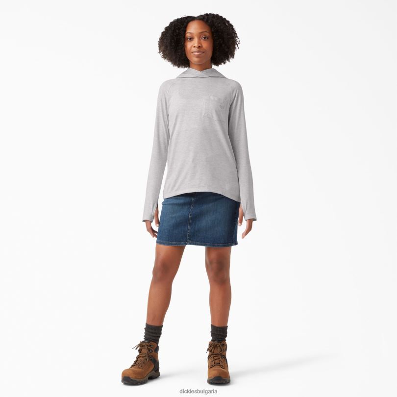 Жени Dickies слънчева тениска с охлаждащо действие пепеляво сиво (ag) облекло R2PH81658