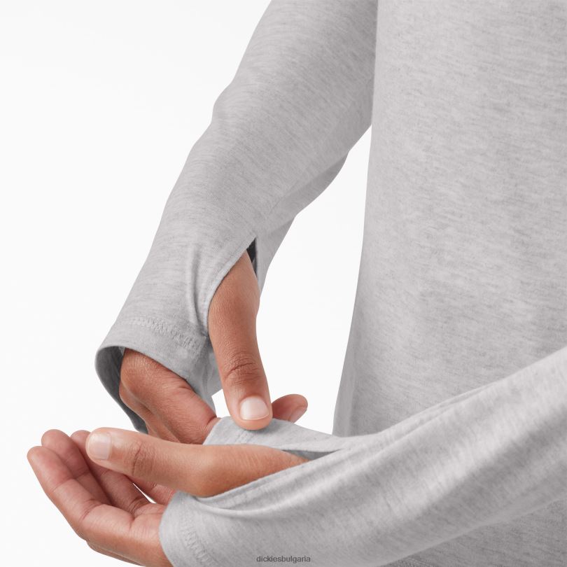 Жени Dickies слънчева тениска с охлаждащо действие пепеляво сиво (ag) облекло R2PH81658