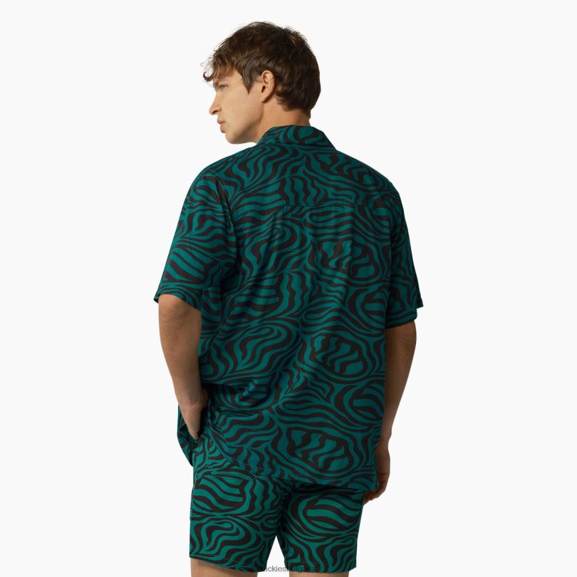 мъже Dickies риза с къс ръкав със зебра ябълка мента (ar2) облекло R2PH8691