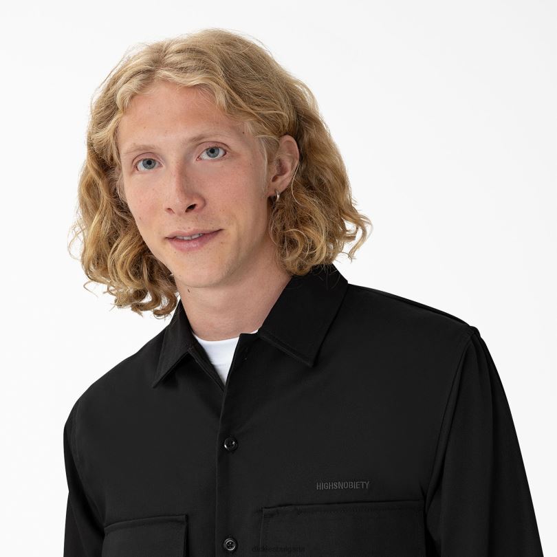 мъже Dickies висока снобия и служебна риза черен (bkx) облекло R2PH8918