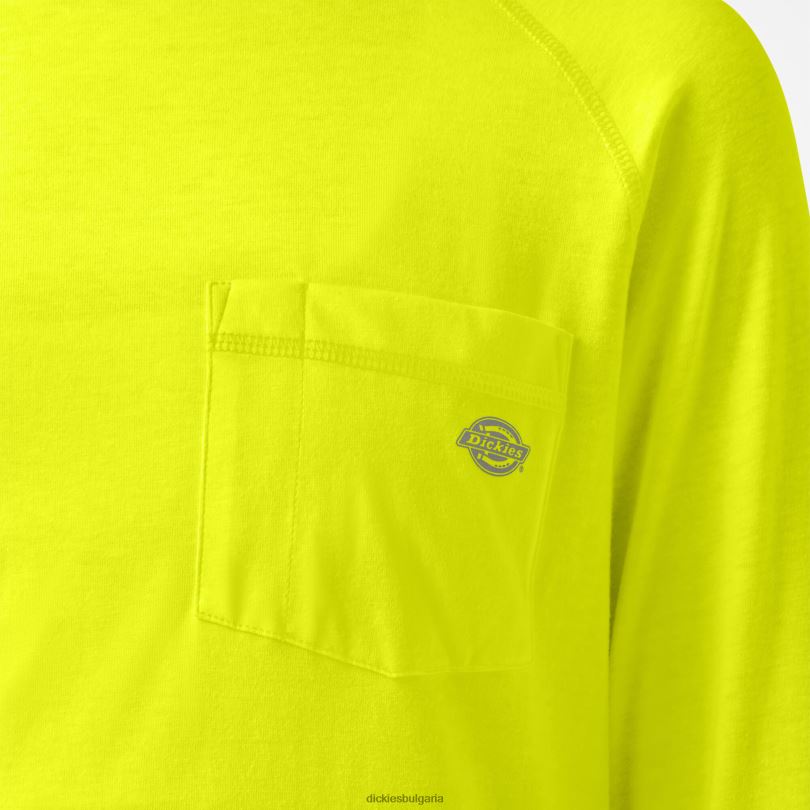 Жени Dickies слънчева тениска с охлаждащо действие ярко жълто (bwd) облекло R2PH81660