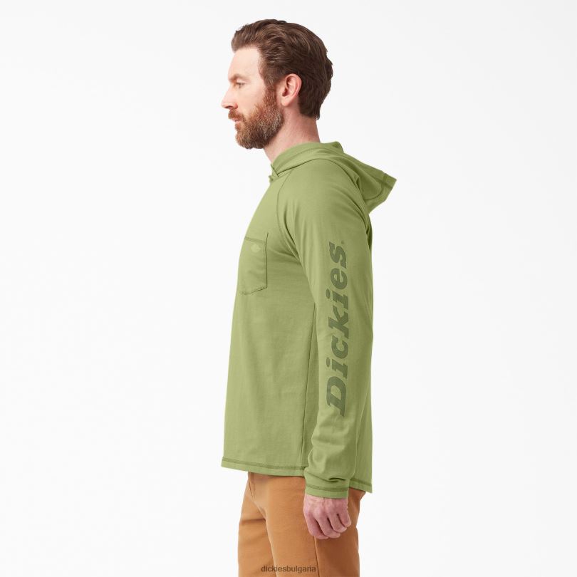 мъже Dickies слънчева тениска с охлаждащо действие папрат (e2r) облекло R2PH8656