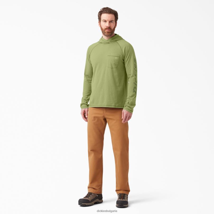 мъже Dickies слънчева тениска с охлаждащо действие папрат (e2r) облекло R2PH8656