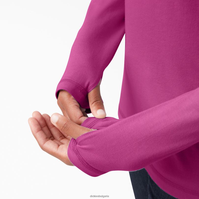 Жени Dickies слънчева тениска с охлаждащо действие фестивална фуксия (f2f) облекло R2PH81664