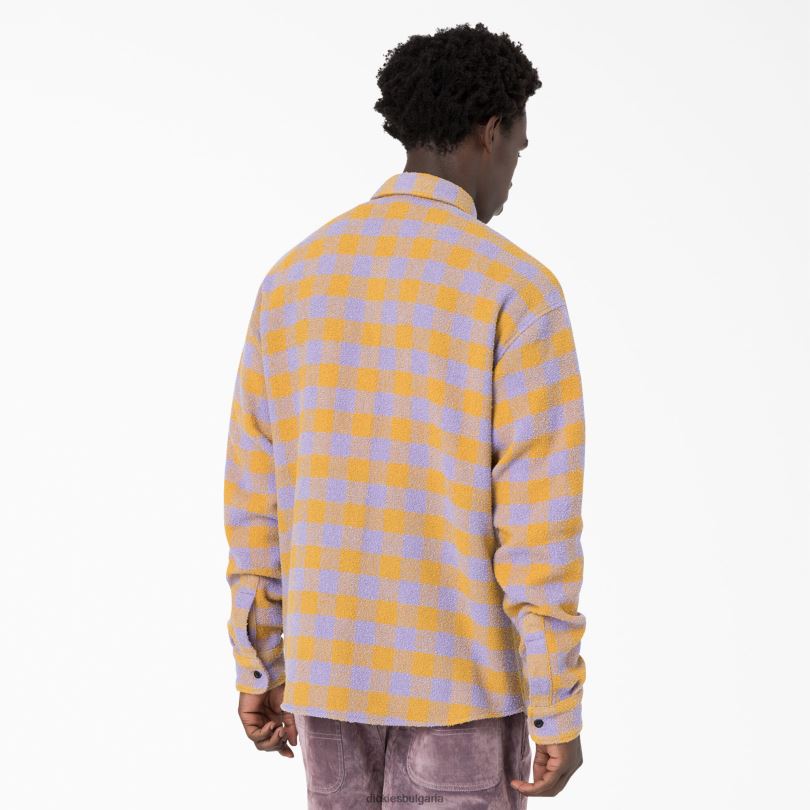 мъже Dickies риза от туид на церемонията по откриването люляк (lc) облекло R2PH8938