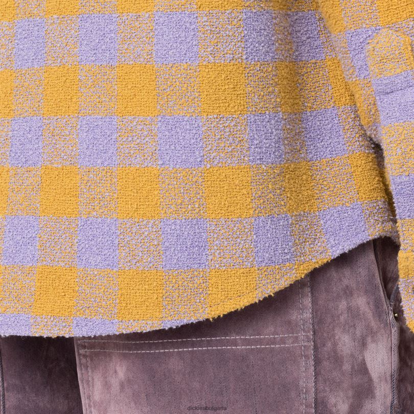 мъже Dickies риза от туид на церемонията по откриването люляк (lc) облекло R2PH8938