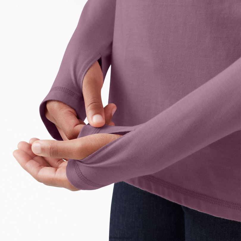 Жени Dickies слънчева тениска с охлаждащо действие лилава сянка хедър (vsh) облекло R2PH81668