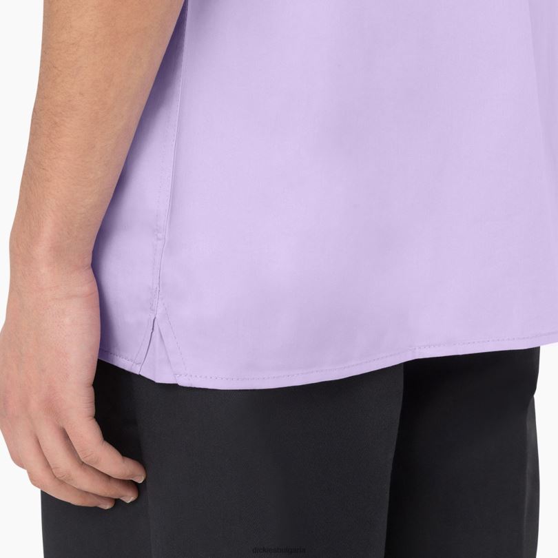 мъже Dickies риза с къс ръкав westover лилава роза (ur2) облекло R2PH8785