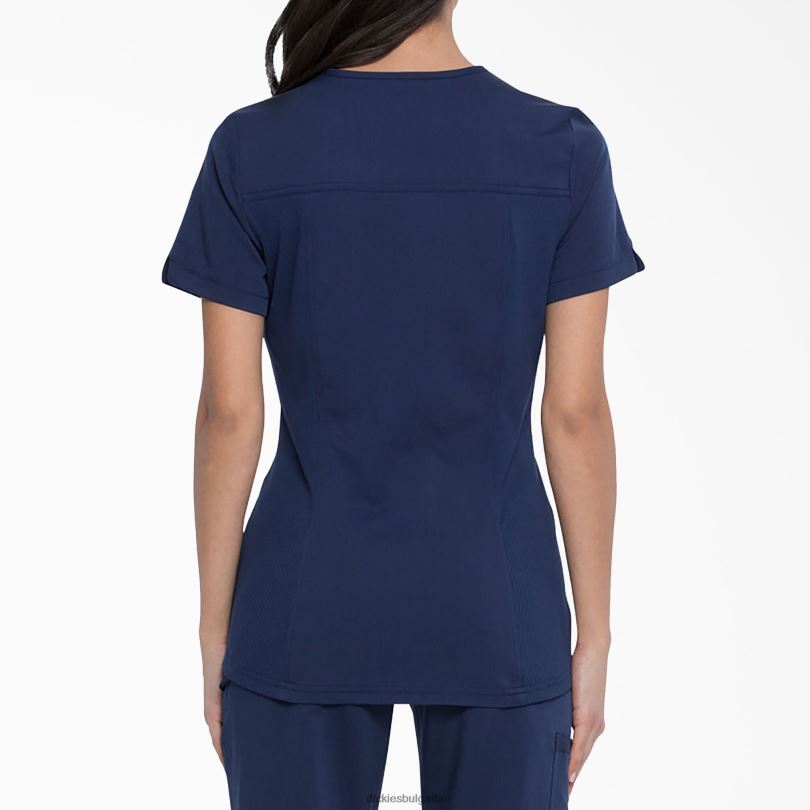 Жени Dickies Balance mock wrap Scrub Top морско синьо (nvy) облекло R2PH82540