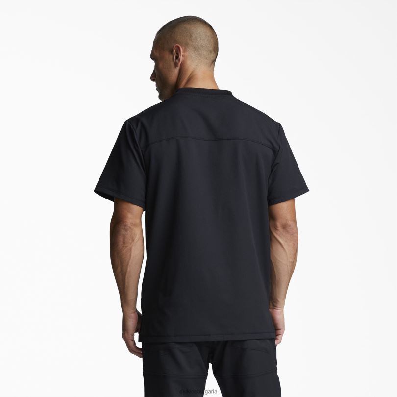 мъже Dickies dynamix горна част с v-образно деколте черно (черно) облекло R2PH81351